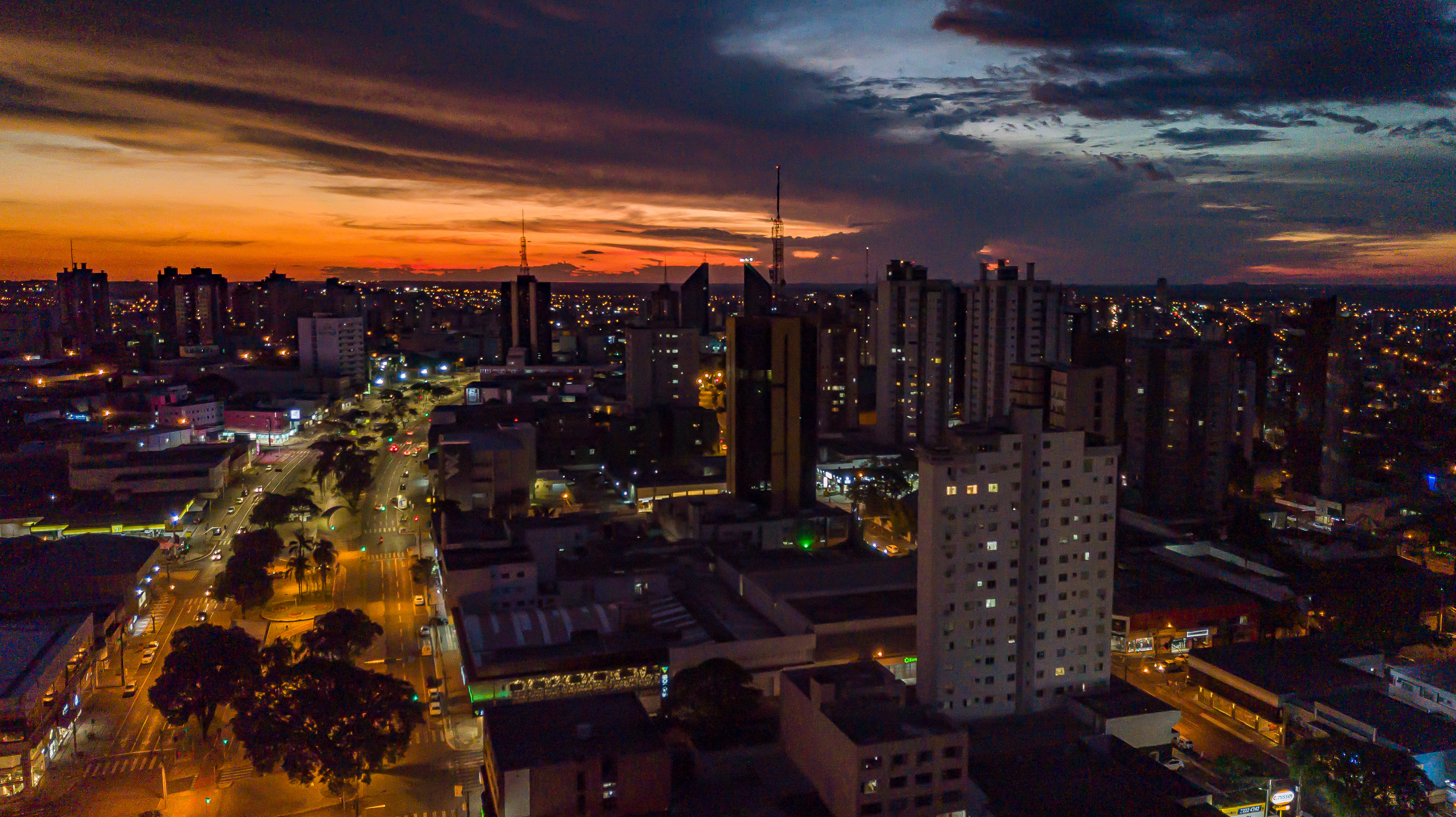 Imagem da gravação de uma câmera pública de cascavel